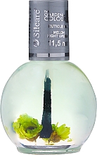Олія для нігтів і кутикули з квітами "Диня" - Silcare Cuticle Oil Melon Light Green — фото N1