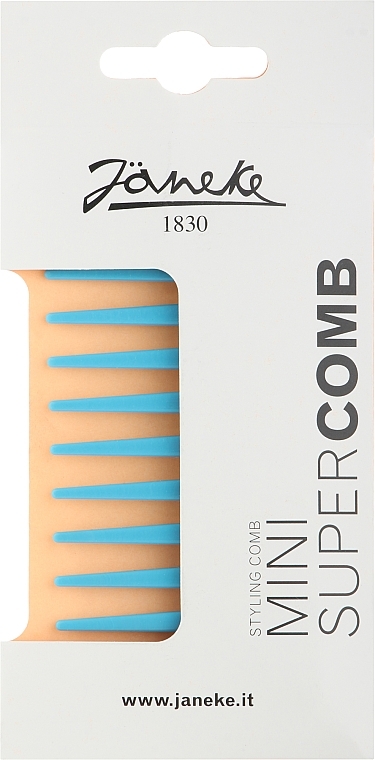 Расческа для волос, синяя - Janeke Supercomb Small — фото N2