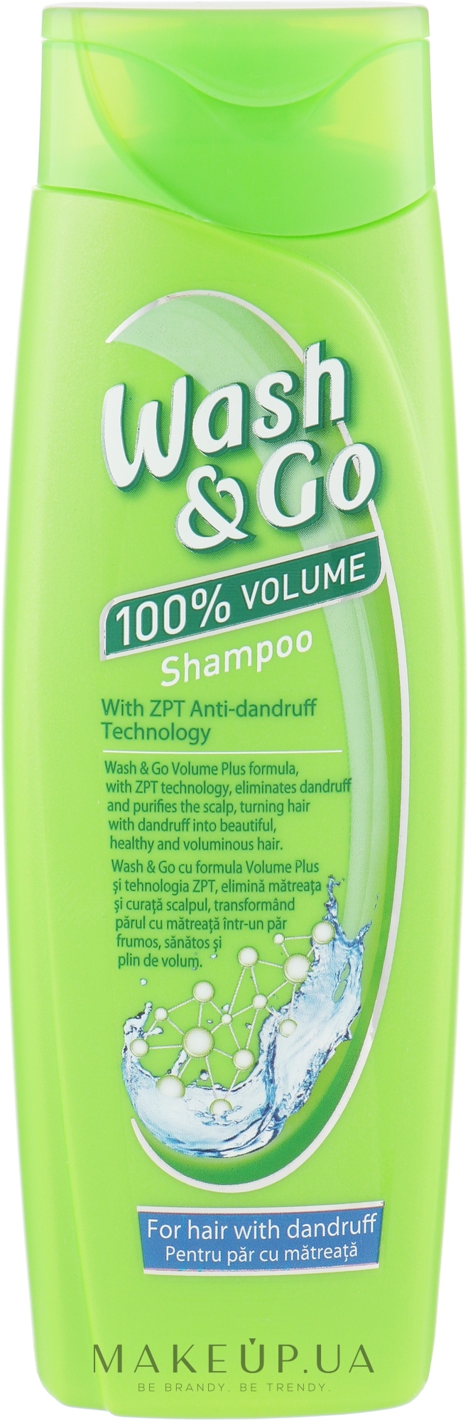 Шампунь с технологией ZPT против перхоти - Wash&Go Anti-dandruff Shampoo With ZPT Technology — фото 200ml