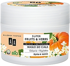 Духи, Парфюмерия, косметика Масло для тела "Тыква и Жасмин" - AA Super Fruits & Herbs Body Butter 