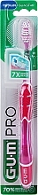 Духи, Парфюмерия, косметика Зубная щетка, средней жесткости "Technique Pro", розовая - G.U.M Medium Compact Toothbrush