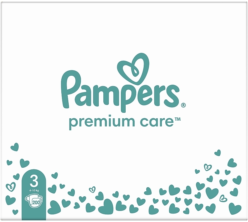 Підгузки Premium Care 3 (6-10 кг), 200 шт. - Pampers — фото N2