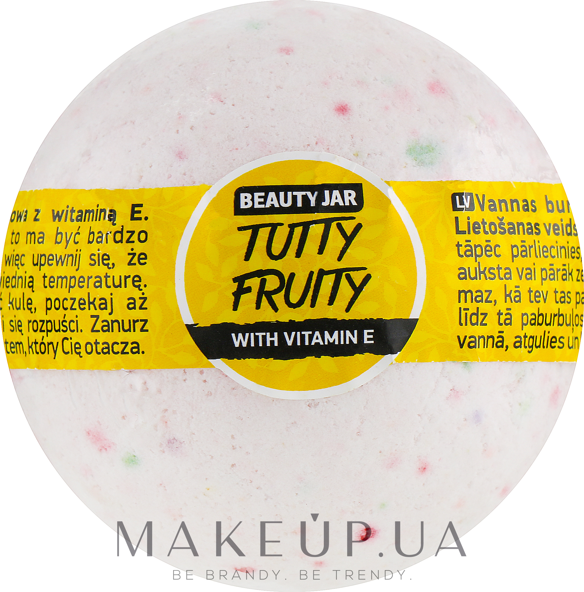 Бомба для ванни "Tutty Fruity" - Beauty Jar Relax Natural Bath Bomb — фото 150g