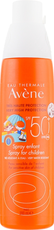 Солнцезащитный спрей для детей - Avene Eau Thermale Solar Spray Children SPF50 — фото N3