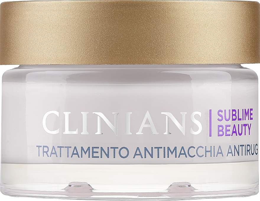Крем захисний, що вирівнює колір обличчя, з виноградною водою - Clinians Sublime Beauty Antimacchia Protettivo Face Cream