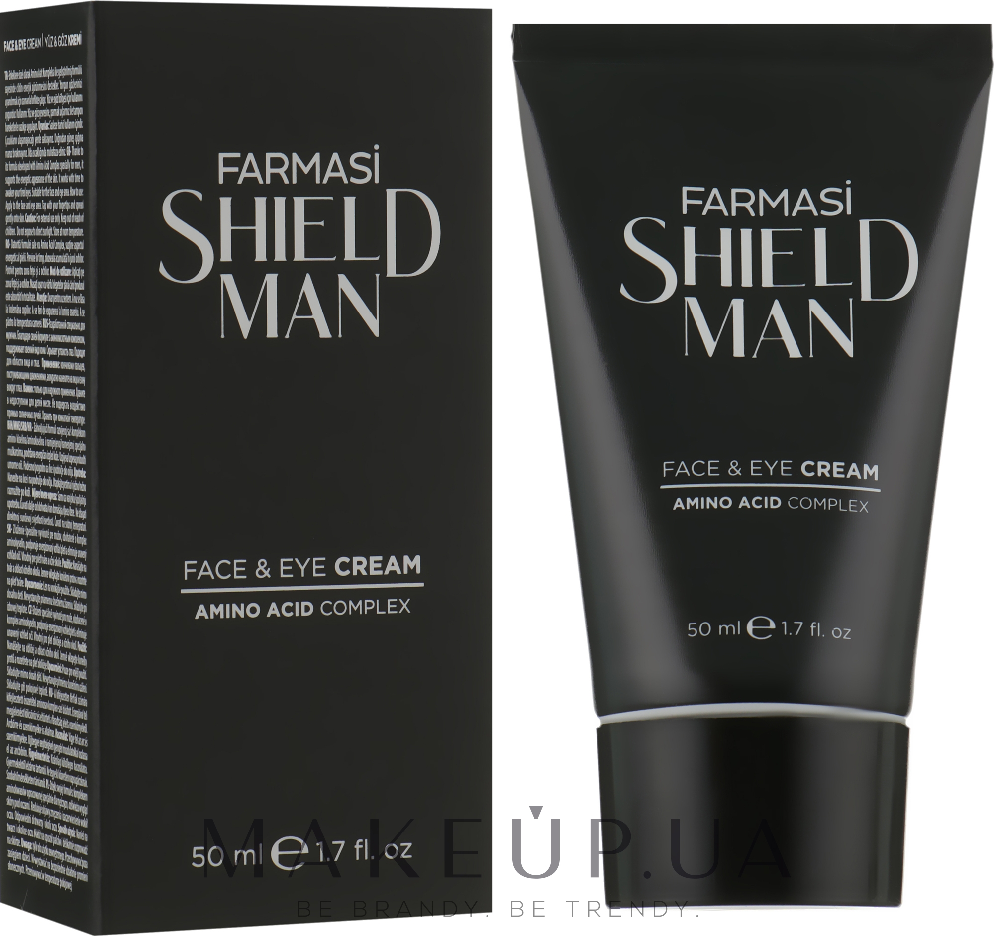 Чоловічий крем для обличчя й області навколо очей - Farmasi Shield Man Face & Eye Cream — фото 50ml