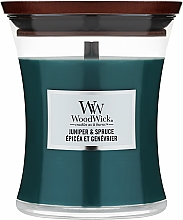 Ароматична свічка в склянці - WoodWick Petite Candle Juniper & Spruce — фото N2