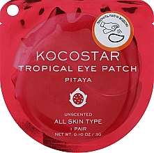 Парфумерія, косметика Гідрогелеві патчі для очей "Тропічні фрукти, Пітахайя" - Kocostar Tropical Eye Patch Pitaya