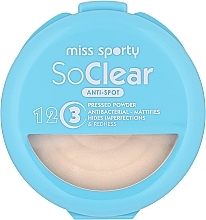 Духи, Парфюмерия, косметика Пудра для лица - Miss Sporty Pressed Powder So Clear 