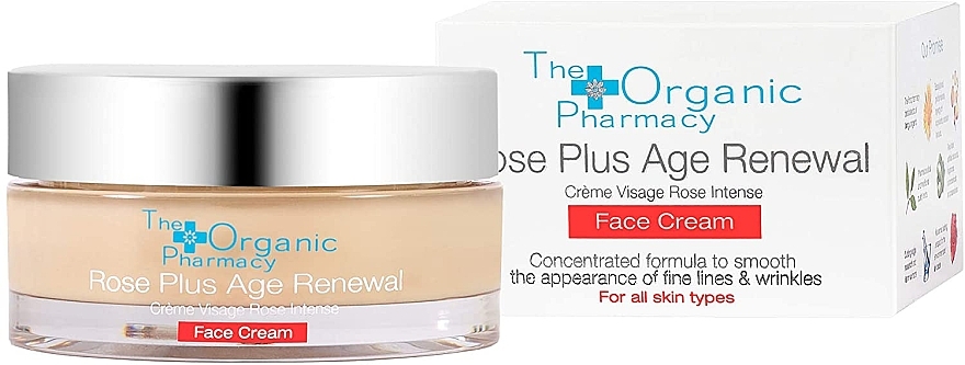Anti-Aging Face Cream - The Organic Pharmacy Rose Plus Age Renewal Face Cream — фото N1