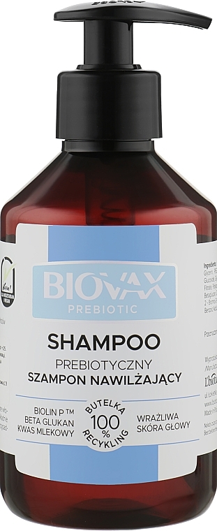 УЦІНКА Зволожувальний шампунь для волосся - Biovax Prebiotic Moisturising Hair Shampoo * — фото N1