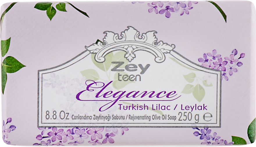 Натуральное оливковое мыло "Сирень" - Olivos Zey Teen Elegance Lilac Soap