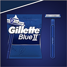 Набор одноразовых станков для бритья с двойным лезвием, 5шт - Gillette Blue II — фото N7