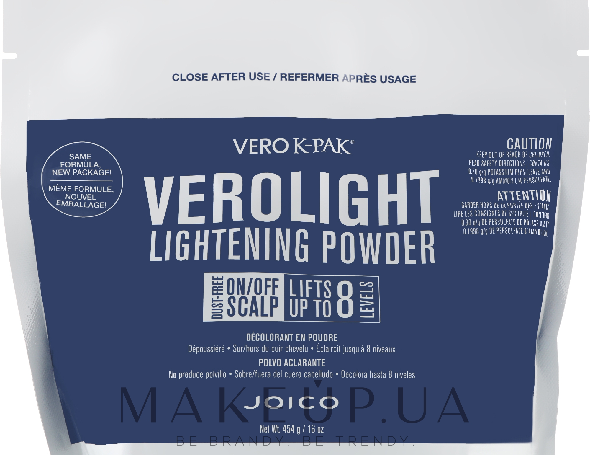 Освітлювальна пудра для волосся - Joico Vero K-Pak VeroLight Dust-Free Lightening Powder — фото 450g