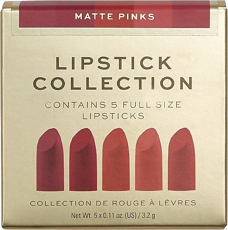 Набор из 5 помад для губ - Revolution Pro Lipstick Collection Matte Pinks — фото N3
