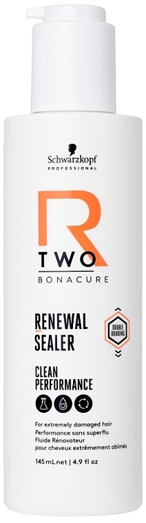 Миттєво відновлювальний та зміцнювальний незмивний флюїд для пошкодженого волосся - Schwarzkopf Professional Bonacure R-TWO Renewal Sealer — фото N1
