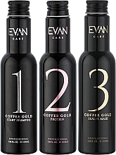 Набір - Evan Care Protein Coffee Gold Minikit (h/shampoo/mini/100ml + protein/mini/100ml + h/mask/mini/100ml) * — фото N2