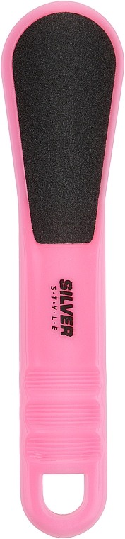 Терка для п'ят, STK-01, 100/180, рожева - Silver Style — фото N1