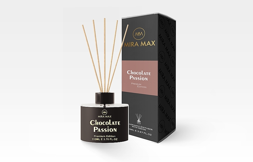 Аромадиффузор - Mira Max Chocolate Passion Fragrance Diffuser With Reeds Premium Edition