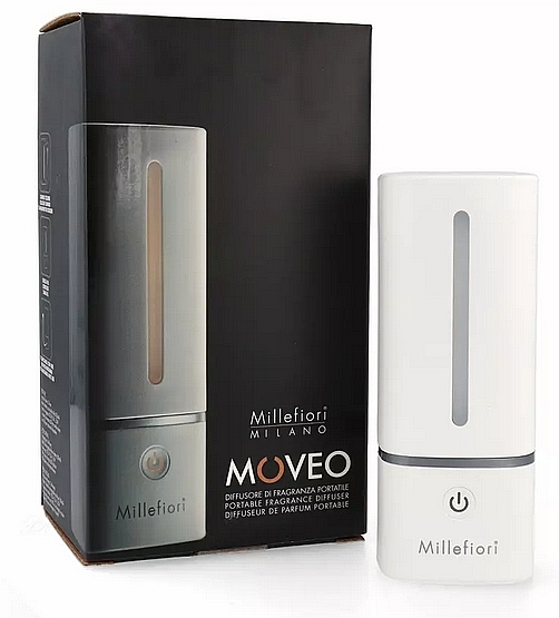 Ароматический диффузор, белый - Millefiori Moveo Portable Fragrance Diffuser White — фото N1