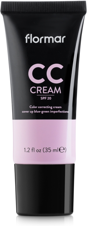 CC-крем для скрытия пятен и недостатков - Flormar CC Cream Cover Up Blue-Green Imperfections SPF20 — фото N1