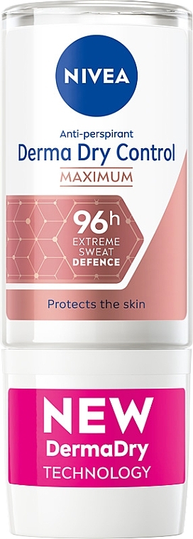 Шариковый дезодорант - NIVEA Derma Dry Control Maximum Antiperspirant — фото N1