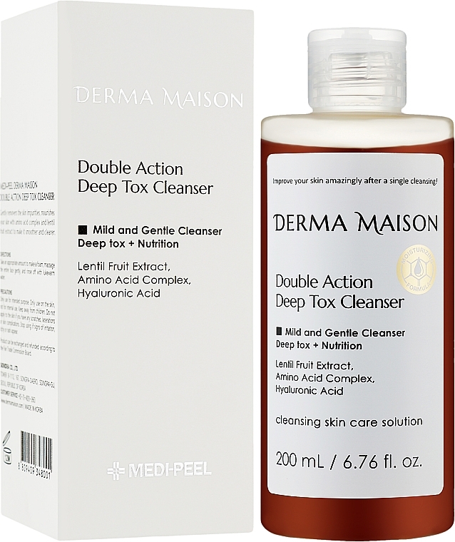 Деликатное средство для глубокого очищения - MEDIPEEL Derma Maison Double Action Deep Tox Cleanser — фото N2