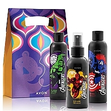 Парфумерія, косметика Набір - Avon Marvel Avengers (sh/gel/200ml + edt/150ml + shampoo/200 ml + bag)