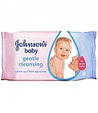 Парфумерія, косметика Вологі серветки, 56 шт. - Johnson’s Baby Gentle Cleansing