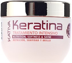 Кератиновая интенсивно восстанавливающая маска для поврежденных и хрупких волос - Kativa Keratina Intensive Treatment — фото N2