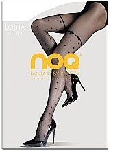 Колготки женские в горошек "Lolita", 20 Den, nero - Knittex — фото N1
