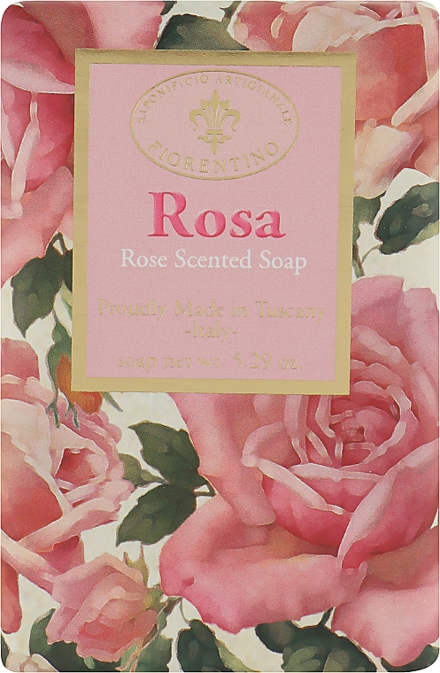 Мыло натуральное "Роза" - Saponificio Artigianale Fiorentino Masaccio Rose Soap