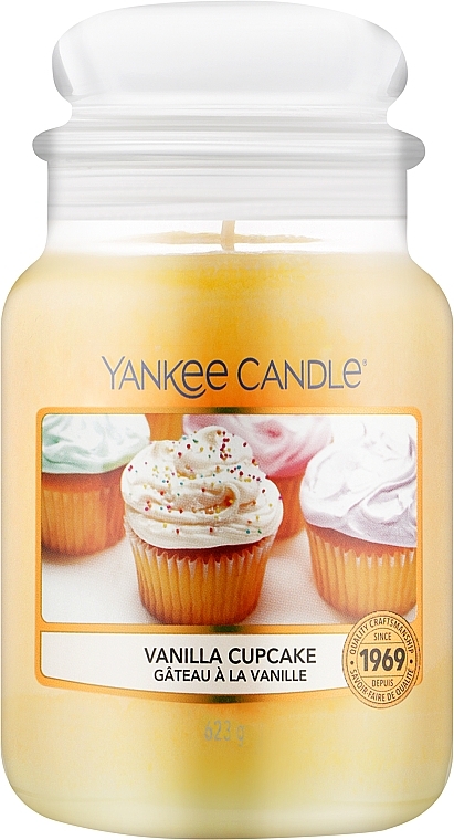 Ароматическая свеча в банке "Ванильный кекс" - Yankee Candle Vanilla Cupcake — фото N3