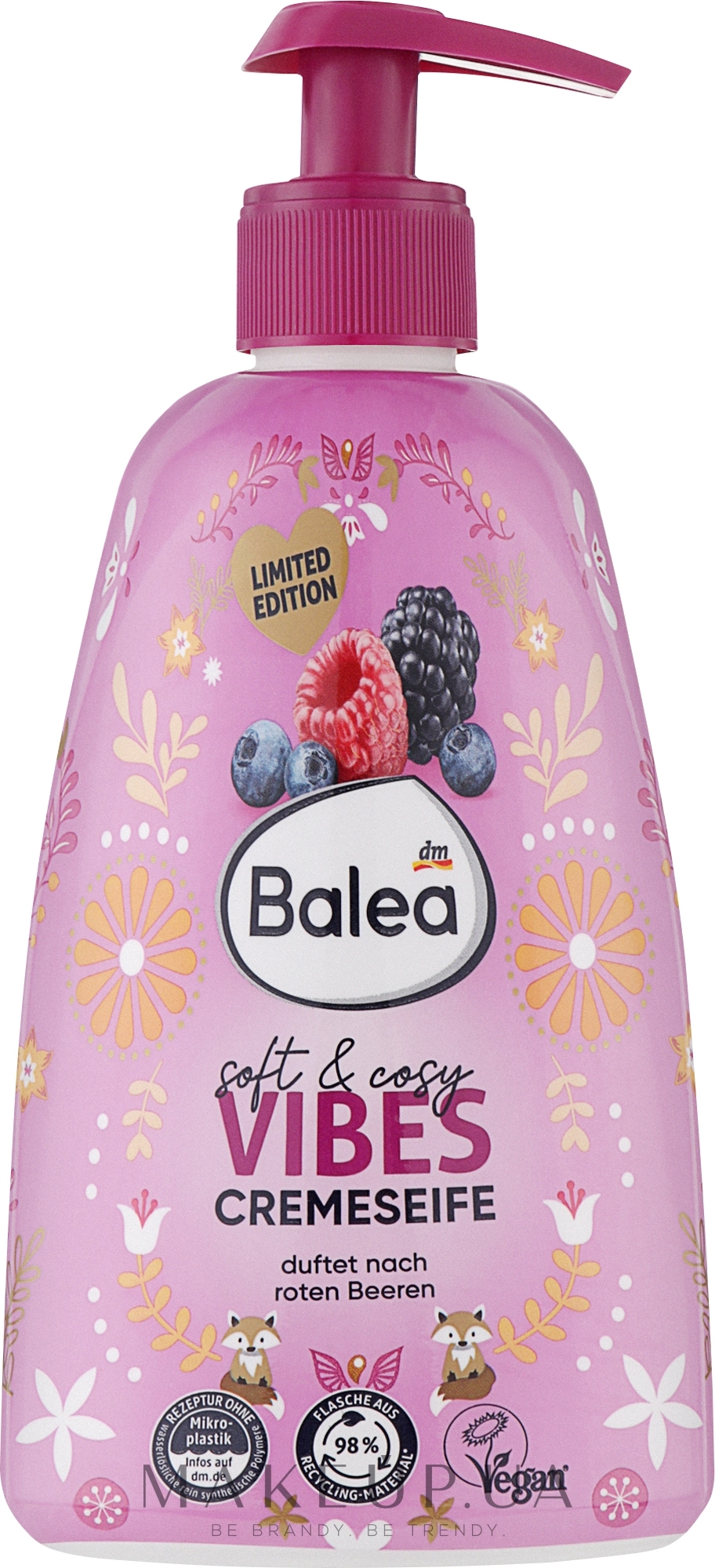 Рідке крем-мило для рук "Soft & Cosy Vibes" - Balea Cream-Soap — фото 500ml