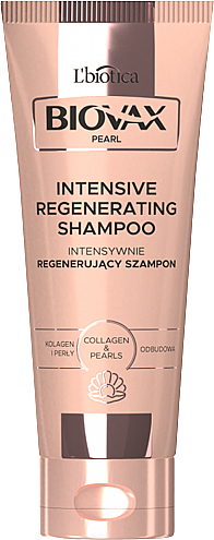 Шампунь, що інтенсивно відновлює - Biovax Pearl Intensively Regenerating Shampoo — фото N1