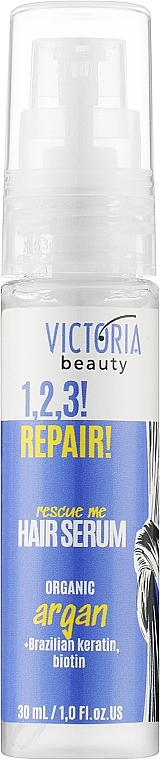 Сироватка для пошкодженого волосся - Victoria Beauty 1,2,3! Repair! Hair Serum — фото N1