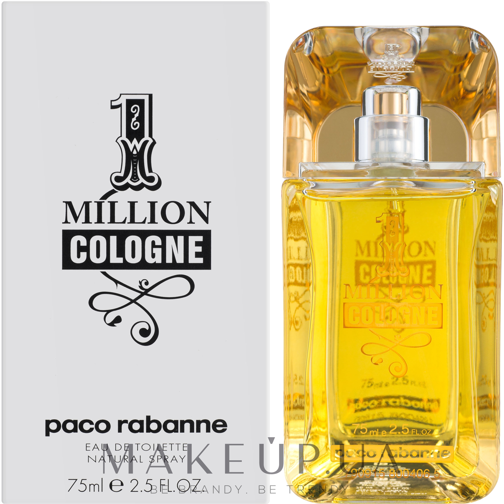Paco Rabanne 1 Million Cologne - Туалетная вода (тестер с крышечкой) — фото 75ml
