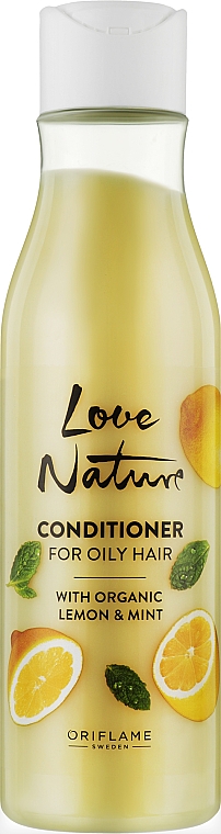 Кондиціонер для жирного волосся з лимоном та м'ятою                        - Oriflame Love Nature Oily Hair Conditioner — фото N1