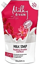 Жидкое мыло "Малиновый смузи и моной" - Milky Dream Milk Soap Raspberry Smoothie And Monoi (дой-пак) — фото N1