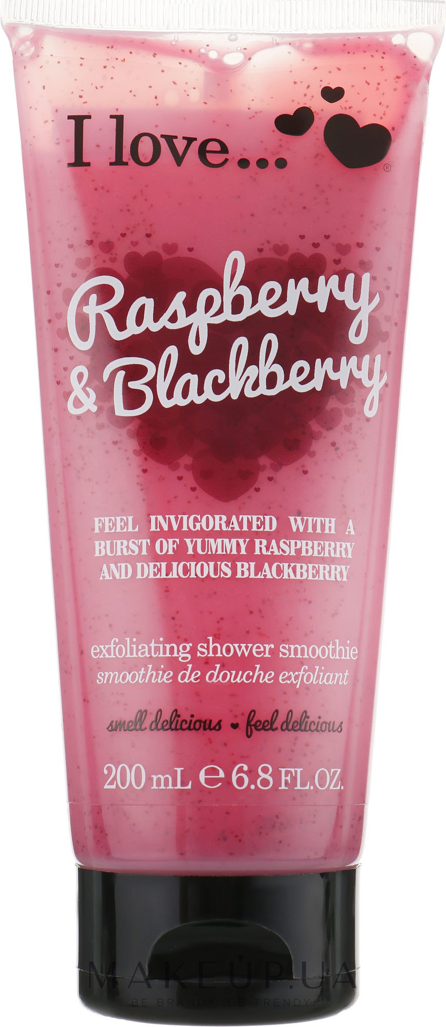 Скраб для тіла - I Love... Raspberry & Blackberry Exfoliating Shower Smoothie — фото 200ml