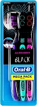 Зубна щітка, середньої жорсткості, "Всебічне чищення", 3 шт.  - Oral-B Allrounder Black Medium — фото N2