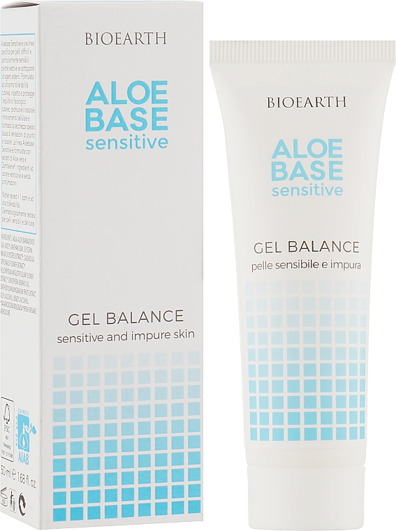 Гель-баланс для лица на основе алоэ вера - Bioearth Aloebase Sensitive Gel Balance — фото N2