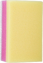 Прямоугольная губка для ванны, бело-розово-желтая - Ewimark — фото N1