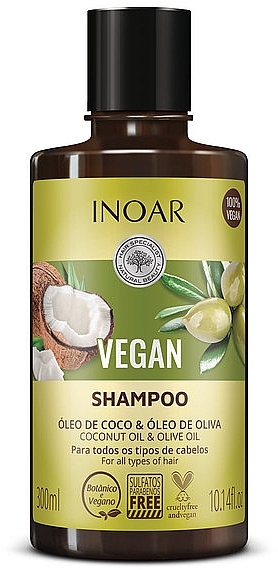 Шампунь для волосся - Inoar Vegan Shampoo — фото N1