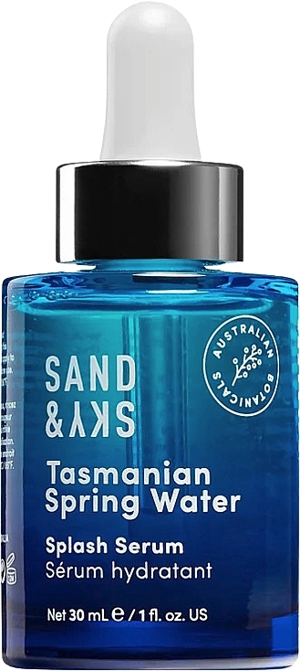 Інтенсивно зволожувальна сироватка для обличчя - Sand & Sky Tasmanian Spring Water Splash Serum — фото N1