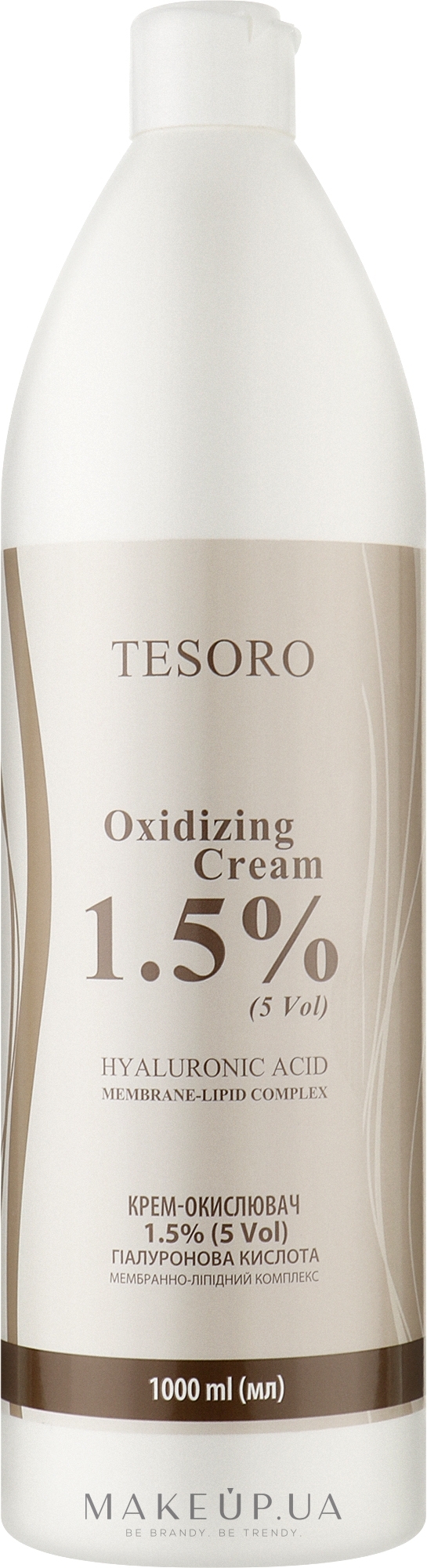 Крем-окислитель 1,5% - Moli Cosmetics Tesoro Oxidizing Cream 5 Vol — фото 1000ml