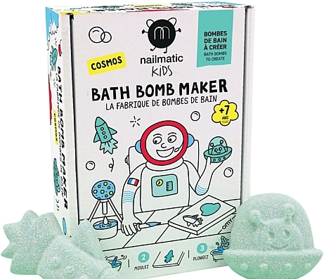 Набор "Сделай сам" - Nailmatic DIY Kit Cosmos Bath Bomb Maker — фото N1