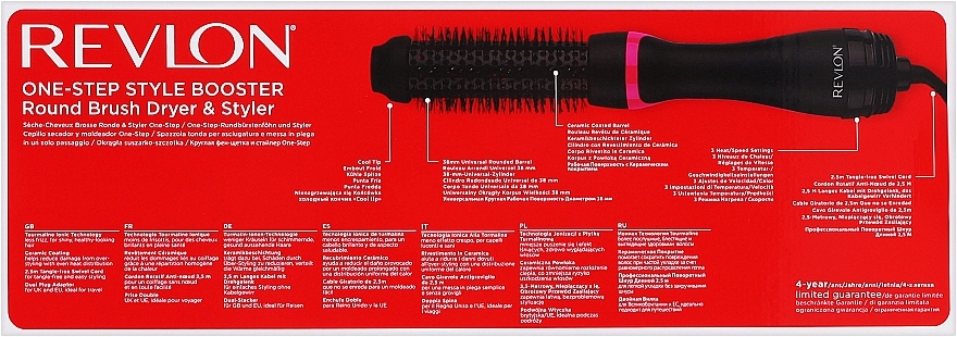 Щетка-фен для волос - Revlon One-Step Style Booster Round Brush — фото N3