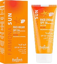 Парфумерія, косметика Сонцезахисний крем для обличчя, знежирений - Farmona Sun SPF 50