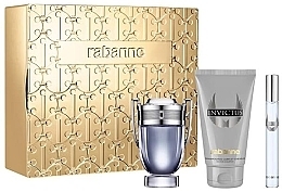 Paco Rabanne Invictus - Набір (edt/100ml + sh/g/100ml + mini/10ml) — фото N1